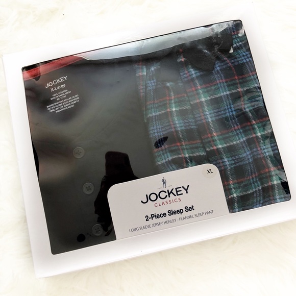 New Jockey Men/'s Long Sleeve Long Pant Pajama Set
